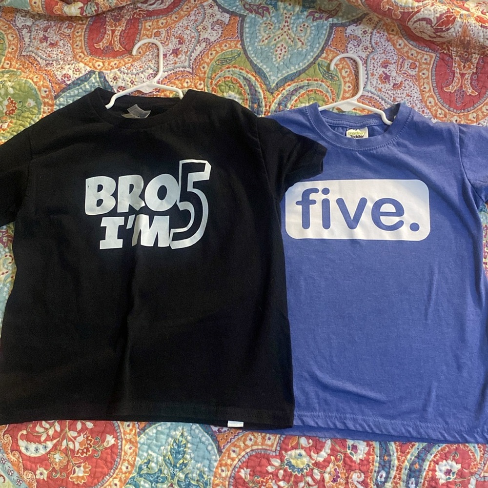Age (birthday) shirts- Five